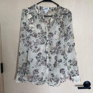 Express cream dress shirt